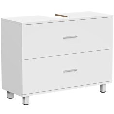 Homestar Kopalniška omarica 80x30x60 cm bela