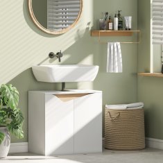 Homestar Kopalniška omarica 60x35x57,9 cm Bela