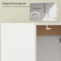 Homestar Kopalniška omarica 60x35x57,9 cm Bela