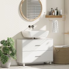 Homestar Kopalniška omarica 80x30x60 cm bela