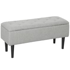 Homestar Shranjevalna klop 95x38x45 cm siva