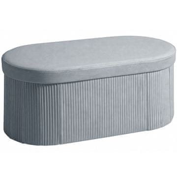 Homestar Shranjevalna klop 76x38x35 cm temno siva