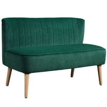 Homestar Dvosedna kavč 117x56,5x77 cm zelene barve