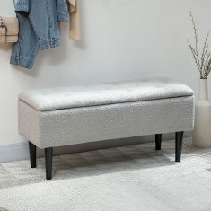 Homestar Shranjevalna klop 95x38x45 cm siva