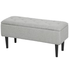 Homestar Shranjevalna klop 95x38x45 cm siva