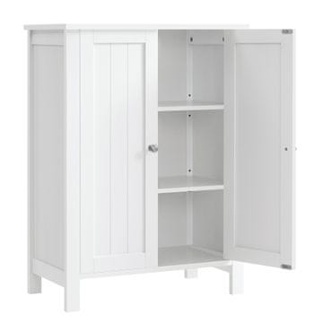 Songmics Kopalniška omarica, 60x30x80 cm, bela