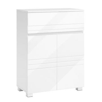Songmics Kopalniška omarica, 60x30x80 cm, bela