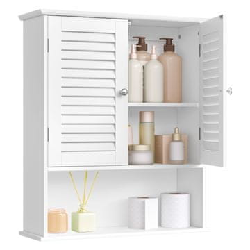 Songmics Stenska omarica, 60x20x70 cm, bela