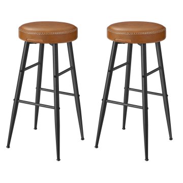 Songmics Barski stol, kolekcija Echo, 51.6x51.6x75 cm, rjav