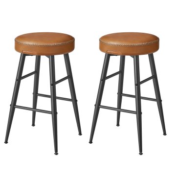 Songmics Barski stol, kolekcija Echo, 49.5x49.5x63 cm, rjava