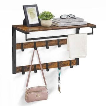 Songmics Stojalo za plašče, LCR101B01, 65x30x42 cm, črna