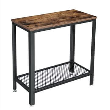 Songmics Stranska mizica, 60x30x60 cm, rjava