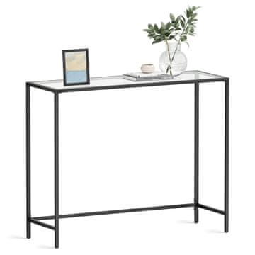 Songmics Konzolna miza, 100x35x80 cm, črna