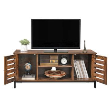 Songmics TV omarica, 110x40x50 cm, rjava, shranjevanje