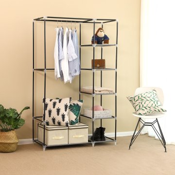 Songmics Garderobna omara, 110x45x175 cm, siva