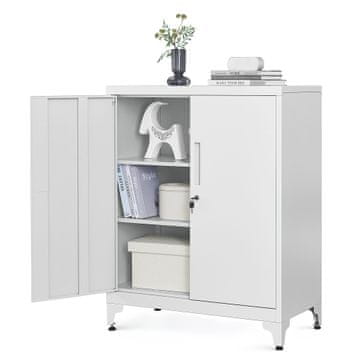 Songmics Shramba omara, 80x40x90 cm, siva