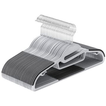 Songmics Obešalniki za plašče, 41.5x22.5x0.5 cm, sivi