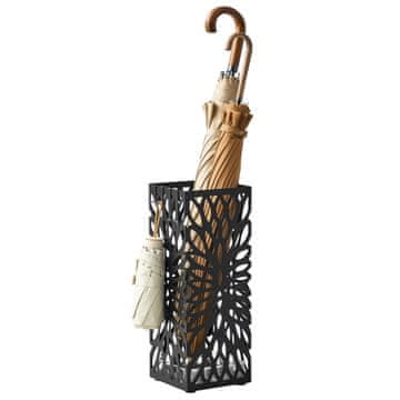 Songmics Stojalo za dežnike, 15.5x15.5x41 cm, črno