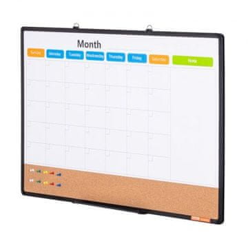 VEVOR Kombinirana plošča 60x90x1.3 cm bela rjava črna