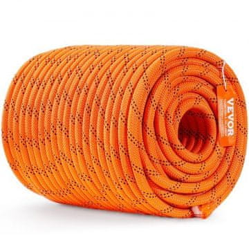 VEVOR Vzpenjalna vrv z dvojno pletenico iz poliestra 1.3x6710 cm oranžna