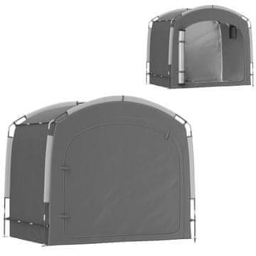 Homestar Šotor za shranjevanje koles 205x140x188 cm temno siva