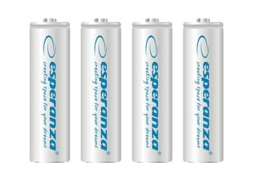 0.00023 Akumulatorske baterije Esperanza Ni-Mh Aa 2000Mah 4Pcs. Bela