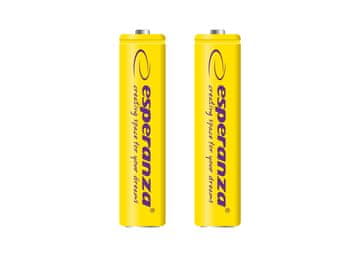 0.00023 Akumulatorske baterije Esperanza Ni-Mh Aaa 1000 Mah 2Pcs. Rumena