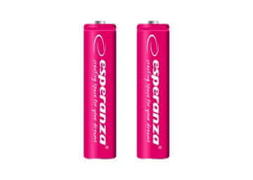 0.00023 Akumulatorske baterije Esperanza Ni-Mh Aaa 1000 Mah 2Pcs. Rdeča