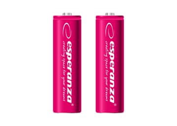 0.00023 Akumulatorske baterije Esperanza Ni-Mh Aa 2000Mah 2Pcs. Rdeča