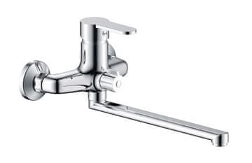 slomart Baterija za kupaonicu DF11003 s dugim izljevom, mesing
