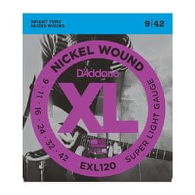 Daddario D'Addario EXL120 žice za električnu gitaru (9-42)