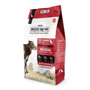 Wiejska Zagroda WIEJSKA ZAGRODA Monoproteinska govedina - suha hrana za pse - 6 kg