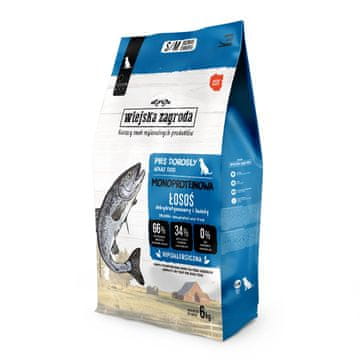Wiejska Zagroda WIEJSKA ZAGRODA Monoproteinski losos - suha hrana za pse - 6 kg
