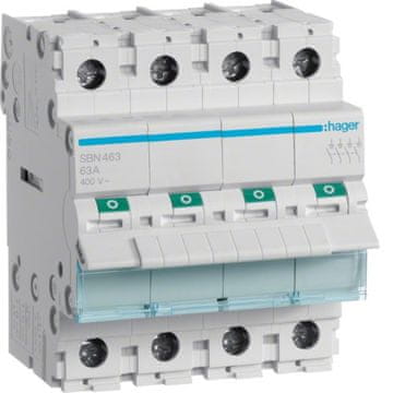 Hager Hager SBN463 automatski osigurač, 4 pola, 63A, 400V