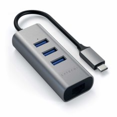 Satechi Satechi ST-TC2N1USB31AM USB-C hub/replicator, sivi