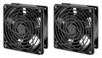 Intellinet Intellinet 2-ventilatorska enota za hlajenje 19" omar, črna
