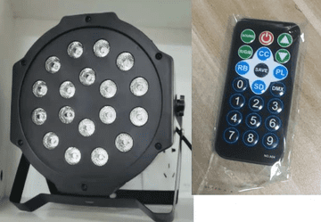 slomart ATL ZD64B Disko svetilka 18 RGB LED z daljincem
