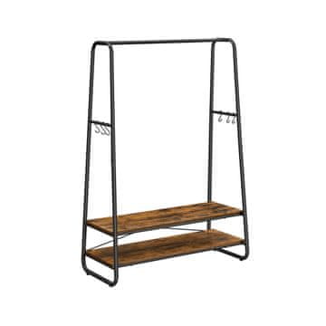 Songmics Obešalnik za oblačila 100x45x160 cm rjav