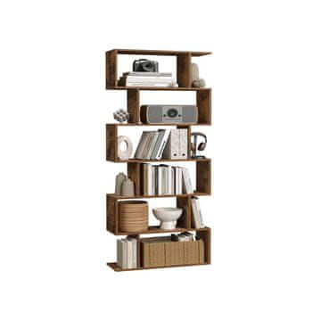 Songmics Knjigarna 6 polic 70x24x190.5 cm Bela