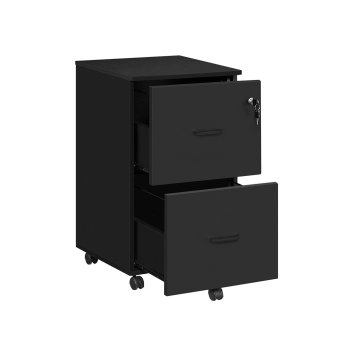 Songmics Mobilna predalčna omara 43x45x72 cm Črna