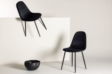 Venture Design Komplet 2 jedilnih stolov Polar 53x88x46 cm črna