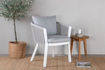 Venture Design Jedilni stol, komplet 2 kosov, Virya, 63x60x73 cm, bela in siva