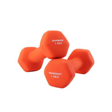 Songmics Set ročk, 2 kosa, 15x6.5x6.5 cm, oranžna
