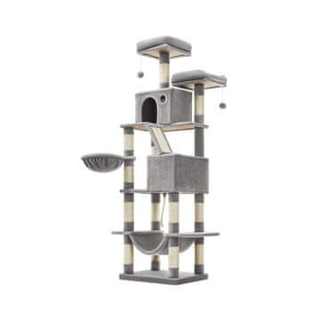 Songmics Mačje drevo XL 60x50x206 cm sivo