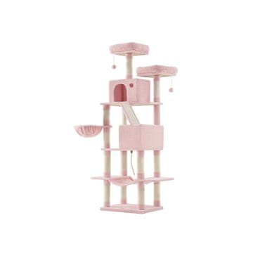 Songmics Mačje drevo 60x50x206 cm roza