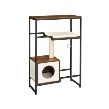 Songmics Mačje drevo 74x34x114 cm rjavo