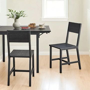Songmics Set jedilnih stolov 36x46.6x87.1 cm siva