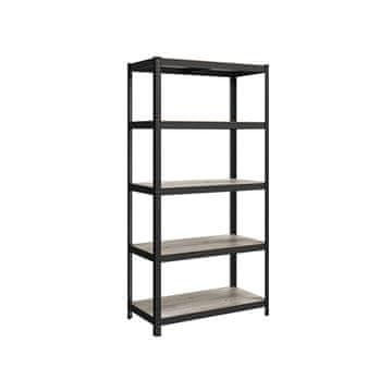 Songmics Shranjevalna polica 50x100x200 cm sivo-bež