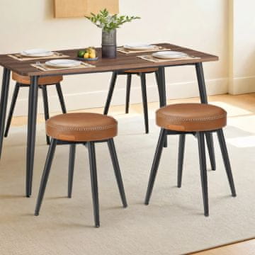 Songmics Jedilni stol 48x48x48.2 cm rjav