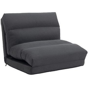 Homestar Sedežna vreča z ležiščno funkcijo 70x72x56 cm temno siva